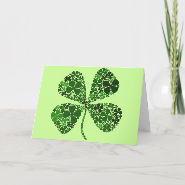 Ultra Lucky 4-leaf Clover Card (Front)