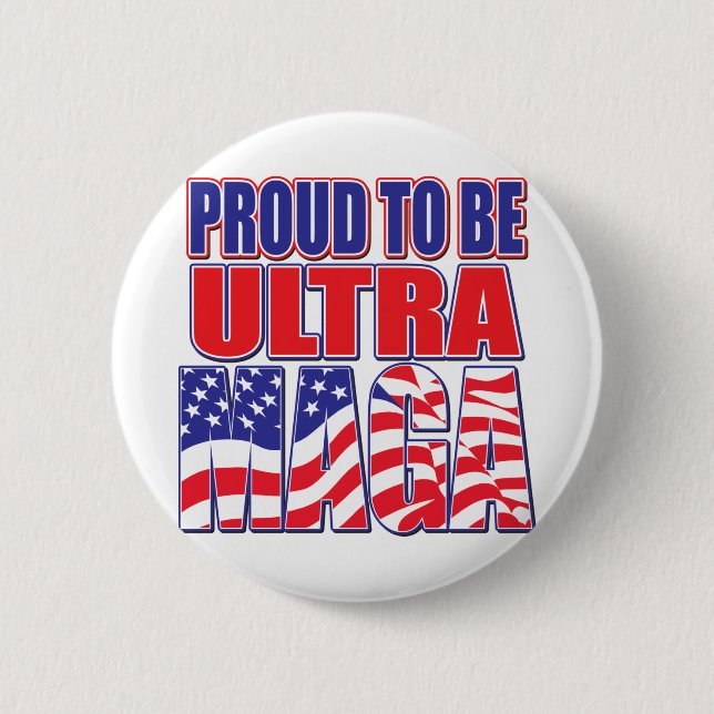 Ultra-MAGA 6 Cm Round Badge (Front)