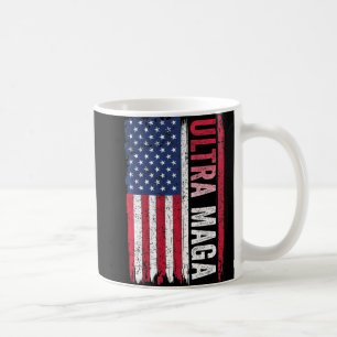 ULTRA MAGA American Flag Patriotic Agenda   Coffee Mug