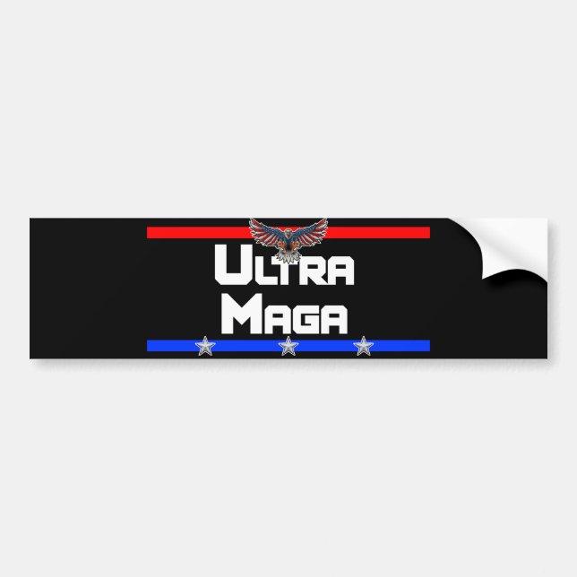 Ultra Maga Bumper Sticker (Front)