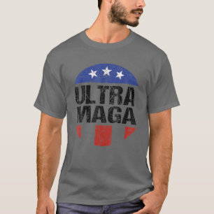 Ultra Maga Funny American Flag Lover T-Shirt
