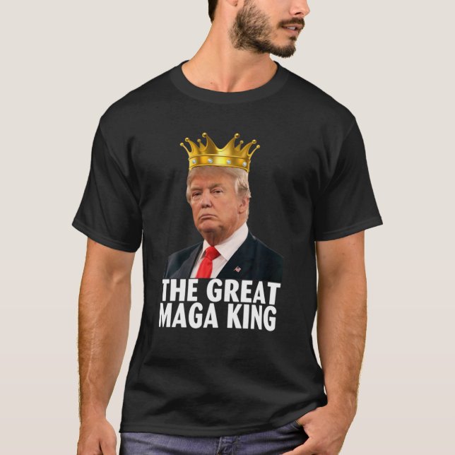 Ultra Maga Funny Great MAGA King Pro Trump T-Shirt (Front)