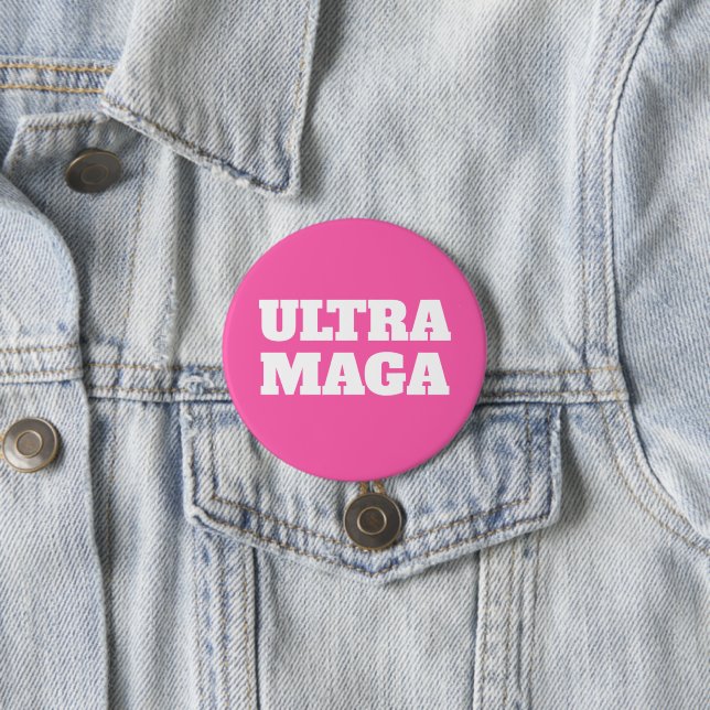 Ultra MAGA Pink Women for Trump  7.5 Cm Round Badge (In Situ)