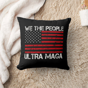 Ultra Maga Pro Trump 2024 Funny Republican  Cushion