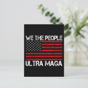 Ultra Maga Pro Trump 2024 Funny Republican Holiday Postcard