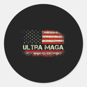 Ultra Maga Proud Ultra-Maga  Classic Round Sticker