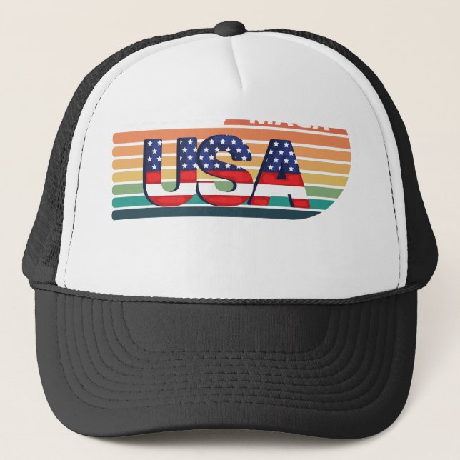 Ultra Maga Proud Ultra-Maga Trucker Hat (Front)
