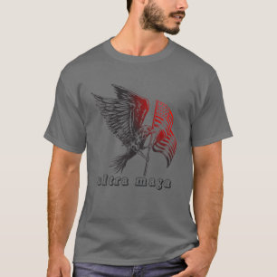 Ultra Maga Respect American Flag Independent Day 2 T-Shirt