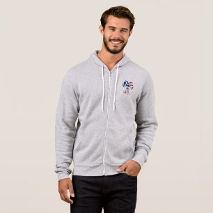 Ultra Maga Skull Men's Full-Zip Hoodie