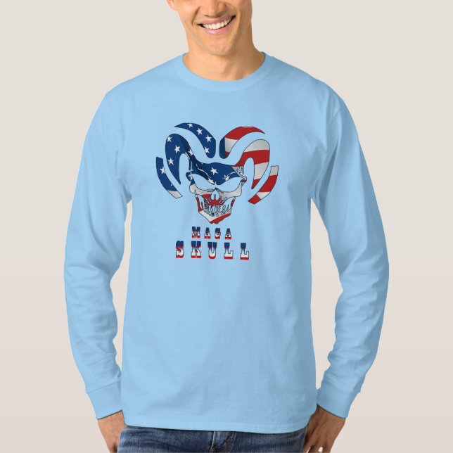 Ultra Maga Skull | Men's Long Sleeve T-Shirt (Front)