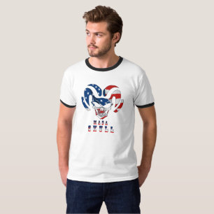 Ultra Maga Skull   Men's Ringer T-Shirt
