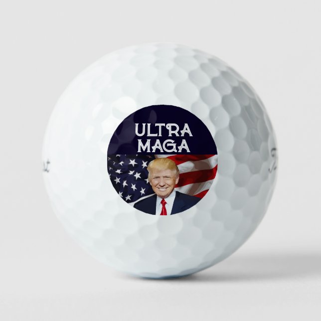 ULTRA MAGA TRUMP GOLF BALLS (Front)