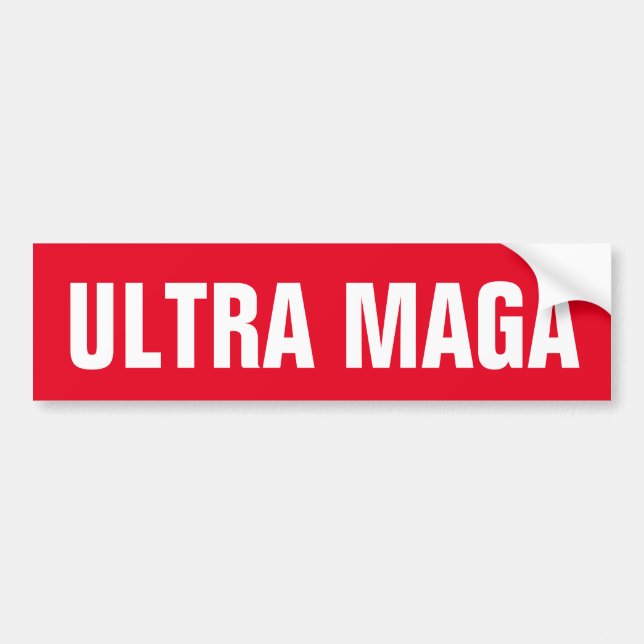 ULTRA MAGA TRUMP PATRIOT BUMPER STICKER (Front)