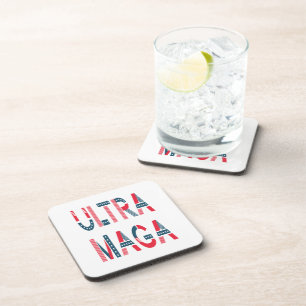 Ultra MAGA Trump Patriotic Republican Conservative Coaster