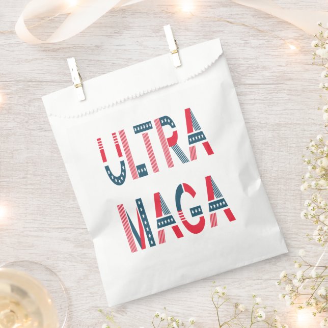 Ultra MAGA Trump Patriotic Republican Conservative Favour Bags (Clipped)