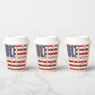 Ultra MAGA Trump Supporter 💡  Great Again USA  Paper Cups