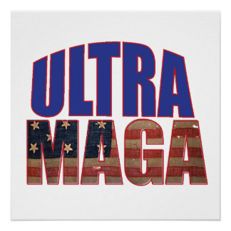 Ultra MAGA Trump Supporter 💡  Great Again USA  Poster