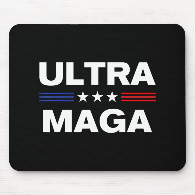 Ultra Maga United State flag 3 Mouse Pad (Front)