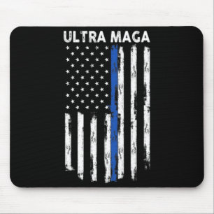 Ultra Maga US Flag Proud Ultra Maga Mouse Pad