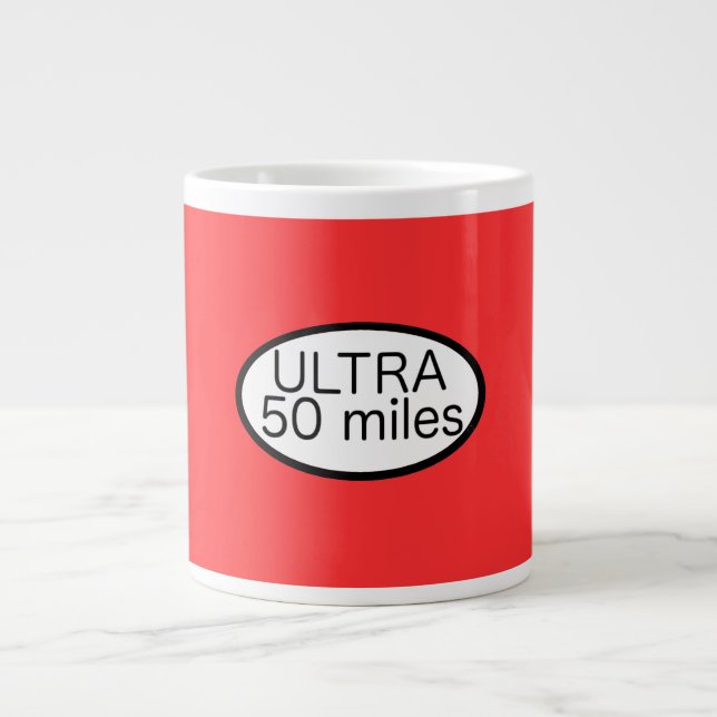 Ultra Marathon Large Coffee Mug (Front)