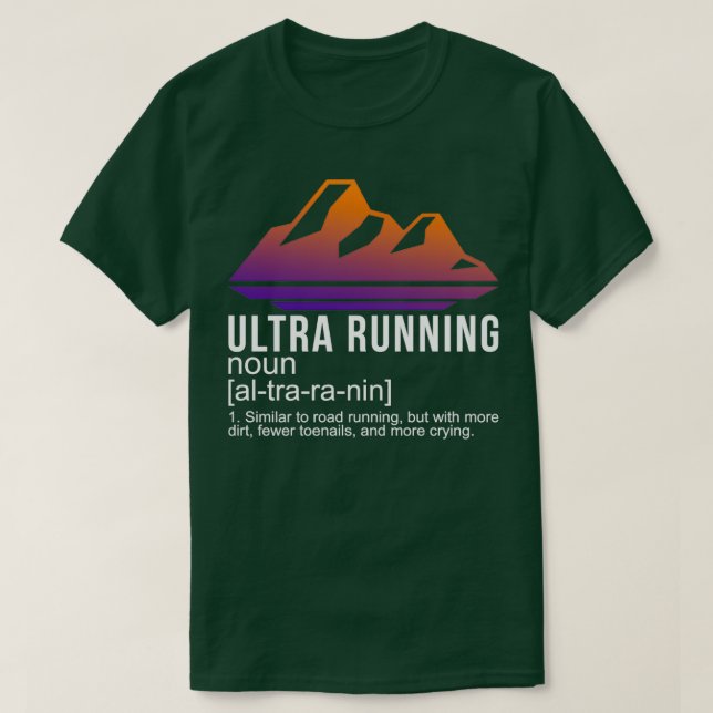 Ultra Marathon Runner Gift T-Shirt (Design Front)