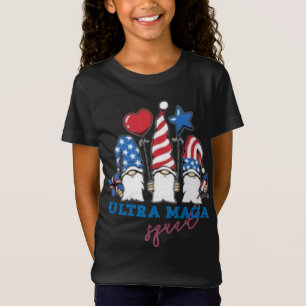 Ultra mega Squad Gnomes USA flag support Trump the T-Shirt