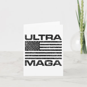 Ultra Mega Usa American Flag Ultramega Women Kids  Card