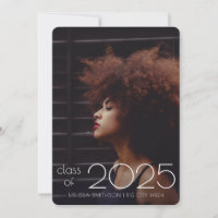 Ultra Minimal Modern Custom Photo Graduation