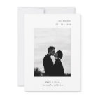 Ultra Minimal Modern Typography Photo Wedding