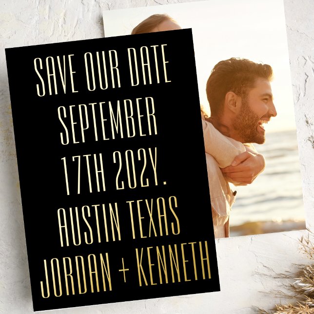 Ultra Modern 2 Sided Big Bold Photo Back Wedding (Creator Uploaded)