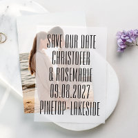 Ultra Modern Big Bold Details Save The Date
