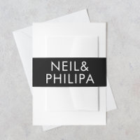 Ultra Modern BOLD NAMES Big Monogram Wedding