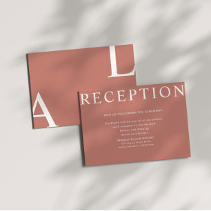 Ultra Modern Layout Reception Enclosure Card