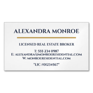 Ultra-Modern Real Estate Business Card Magnet