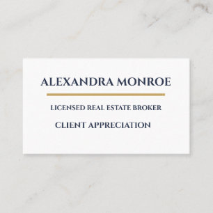 Ultra-Modern Real Estate Client Appreciation  Loyalty Card