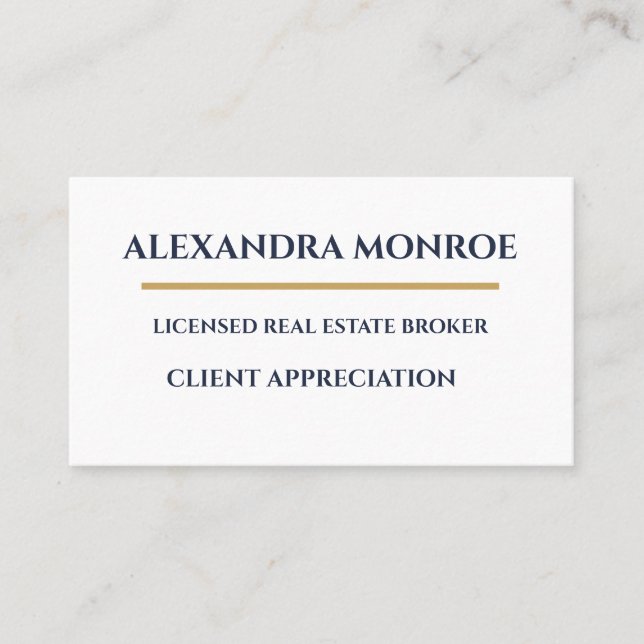 Ultra-Modern Real Estate Client Appreciation  Loyalty Card (Front)