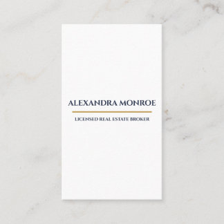 Ultra-Modern Real Estate Vertical Business Card