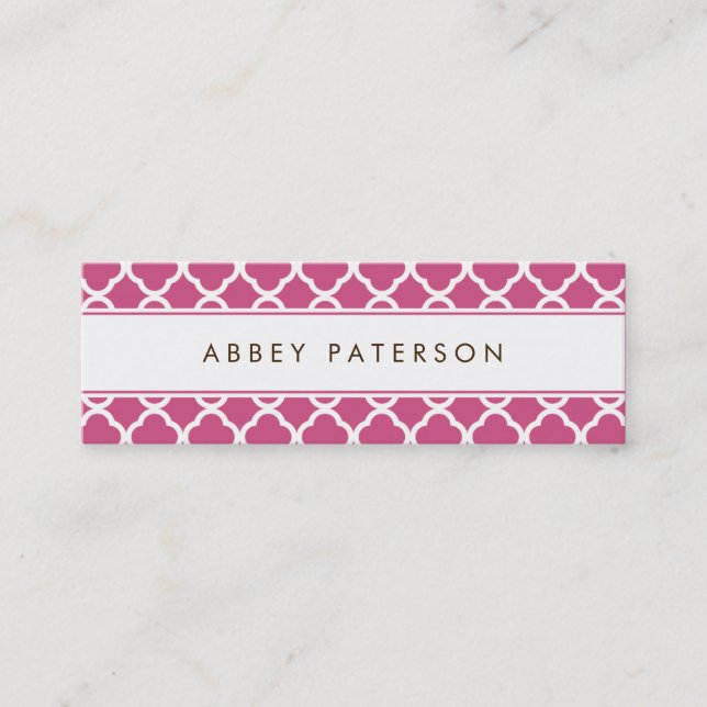 Ultra Modern Skinny Calling Card (Front)