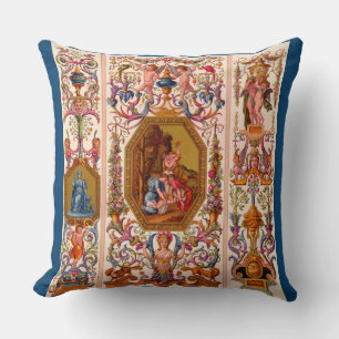 ultra opulent 17th century Baroque print Cushion