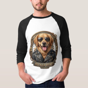 Ultra Realistic Cool Dog Leather Jacket Sunglasses T-Shirt
