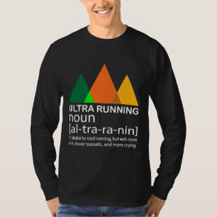 Ultra Running Funny Marathon Runner Definition Gif T-Shirt