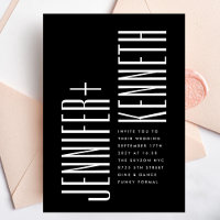Ultra Simple Modern Minimalist Editable Wedding