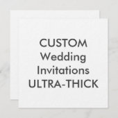 ULTRA-THICK 360lb 5.25" Square Wedding Invitations (Front/Back)
