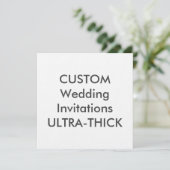 ULTRA-THICK 360lb 5.25" Square Wedding Invitations (Standing Front)