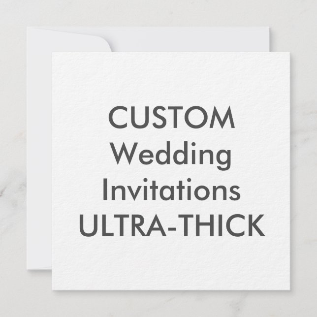 ULTRA-THICK 360lb 5.25" Square Wedding Invitations (Front)