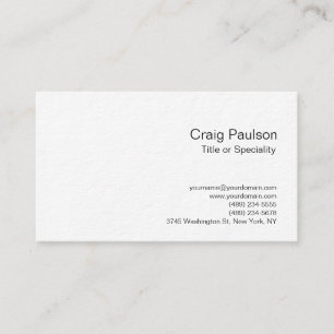 Ultra Thick Charming Black White Business Card