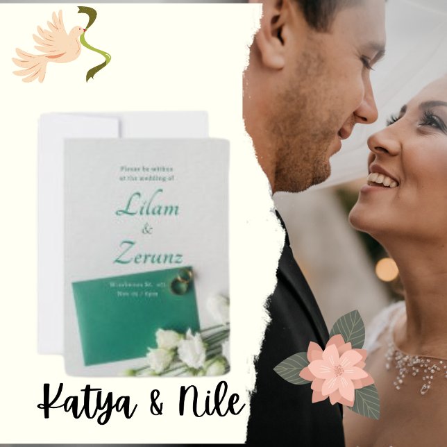 Ultra Thick Paper Silver Wedding Invitation (Creator Uploaded)