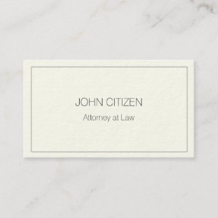 Ultra-Thick Premium Cream w/ border Business Card