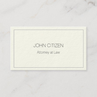 Ultra-Thick Premium Cream w/ border Business Card