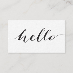 Ultra-Thick Premium Paper, Hello business cards